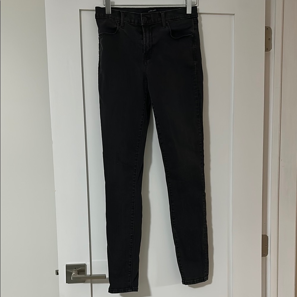 J Brand Black Super Skinny Mid Rise Jeans, Size 27